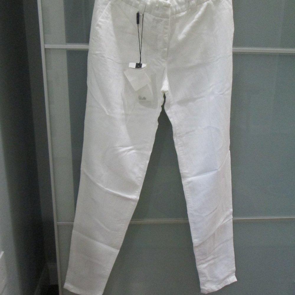 Sportmax Code Ivory/Cream Viscose Blend Pants